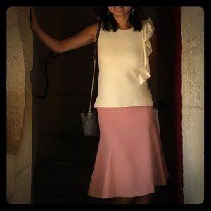 Ann Taylor sleeveless side ruched top